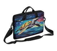 Ethebre Starry Sky Sea Turtle Laptop Bag 15 Inch Laptop Sleeve Computer Bag with Shoulder Strap Slim Business Briefcase for Women Men Messenger Bag Laptop Case for Work Office Travel