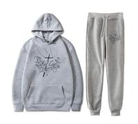 Ethel Cain Logo Hoodies Jogger Pants Willoughby Tucker Forever Tour Merch Women Men Streetwear Sweatshirts (Grey,XS)