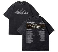 Ethel Cain Willoughby Tucker Forever Tour 2025 T-Shirt Cotton Wash Tee Unisex Short Sleeve Casual Crewneck Tee (XXL,Black)