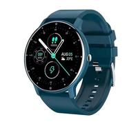 Ethelred Smart Watch ZL02C Pro Fashion Lady Bluetooth Call Answer Dial 1.28inch AI Voice Sports Fitness ZL02CPro Men Women Smartwatch (Blue)