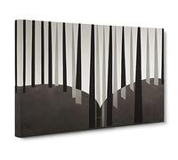 Ethereal Abstract Forest Canvas Wall Art Print 30x20 Inch