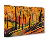 Ethereal Autumn Forest Canvas Wall Art Print 30x20 Inch