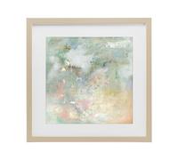 Ethereal Brushstroke Abstract, 16 x 16 Inch Framed Print Under Glass