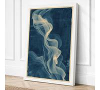 Ethereal Descent Minimalist Canvas Wall Art Print 24x16 Inch