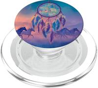 Ethereal Dreamcatcher Running Horses Night Sky PopSockets PopGrip for MagSafe