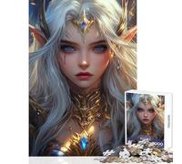 Ethereal Elf Warrior 1000 Piece Jigsaw Puzzles for Adults Improve Overall Mental Performance Mindful Soothing Leisure Game (38x52cm)