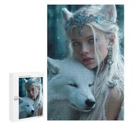 Ethereal Fantasy Wolf Queen Puzzle 1000 Teile Schwer Puzzle Spielzeug Lernspiel Impossible Herausforderungsspielzeug Für Erwachsene Kinder 1000 PCS