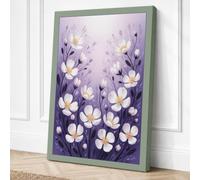 Ethereal Floral Abundance Canvas Wall Art Print 24x16 Inch