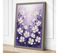Ethereal Floral Abundance Canvas Wall Art Print 36x24 Inch