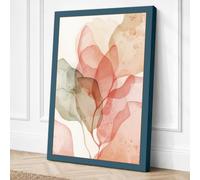 Ethereal Forms Minimalist Canvas Wall Art Print 18x12 Inch