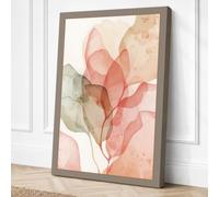 Ethereal Forms Minimalist Canvas Wall Art Print 36x24 Inch