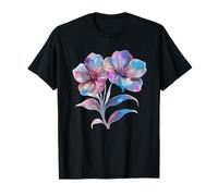 Ethereal Galaxy Flowers Pastel Cosmic Bloom Magic T-Shirt