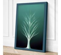 Ethereal Growth Botanical Canvas Wall Art Print 18x12 Inch (46 x 30 cm)