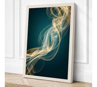 Ethereal Light Flow Canvas Wall Art Print 18x12 Inch