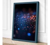 Ethereal Light Particles Canvas Wall Art Print 24x16 Inch