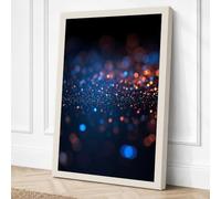 Ethereal Light Particles Canvas Wall Art Print 30x20 Inch