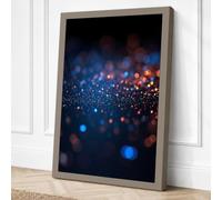 Ethereal Light Particles Canvas Wall Art Print 36x24 Inch