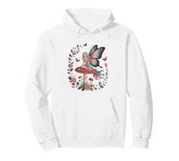 Ethereal Mushroom Fairy Art Pullover Hoodie