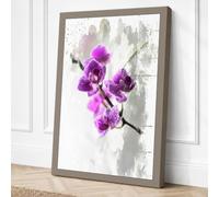 Ethereal Orchids Botanical Canvas Wall Art Print 36x24 Inch (91 x 61 cm)