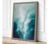 Ethereal Spiral Abstract Canvas Wall Art Print 18x12 Inch (46 x 30 cm)