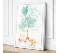 Ethereal Tree Form Botanical Canvas Wall Art Print 18x12 Inch (46 x 30 cm)