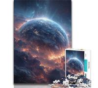 Ethereal View of Earth Jigsaw Puzzles for Adults 1000 Piece Puzzle,Help The Brain Exercise Addictive Toys to Cultivate Patience A Work of Art (50x75cm)