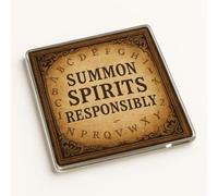 Ethereal Whispers Acrylic Coaster Gift - Vintage Gothic Design for Halloween Décor Enthusiasts