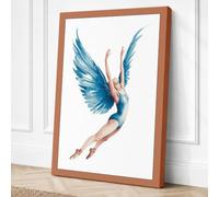 Ethereal Wings Minimalist Canvas Wall Art Print 30x20 Inch (76 x 51 cm)