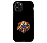 Ethereum Crypto Blockchain Tiger Paw Stained Art Case for iPhone 11 Pro