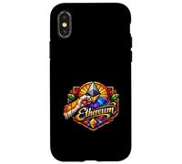 Ethereum Crypto Blockchain Tiger Paw Stained Art Case for iPhone X/XS