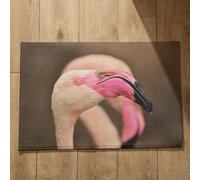Ethereval Outside Door Mats For Front Door Large Mat Strap Flamingo Cute Outdoor Mats For Front Door Hand And Foot Print Mats 40x60cm