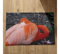 Ethereval Plain Door Mat Luxury Bath Mat Flamingo Large Outdoor Mats For Front Door Welcome Mat Anti Slip Quick Dry, Machine Washable, Absorbent Bath Mats 50x80cm