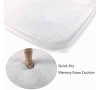 Ethereval Welcome Mats For Front Door Outside Cotton Bath Mat Texture Plain Door Mats Floor Mats Indoor Quick Dry, Machine Washable, Absorbent Bath Mats 50x80cm