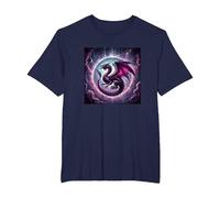 Etheric Purple Dragon T-Shirt, Men's Big and Tall, Navy Blue, 6X Tall