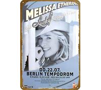 Etheridge, Melissa concert Poster Vintage Metal Tin sign Logo Family Club Bar Cafe Bedroom Art Wall Decoration Gift 8x12 inches