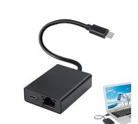 Ethernet Adapter for Fire TV Stick Micro USB to RJ45 Practical Black Ethernet Network Adapter Compatible with 4K Fire Stick Chromecast Google Home Mini