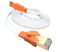 Ethernet Cable 1.5m/3m/5m/10m/20m/30m- Cat 8 40Gbps 2000MHz High Speed Lan Cable Internet Cable with RJ45 Connector for Router, Modem, Switch,TV Box,PS3,PS4,PS5 Faster than Cat5e/Cat6/Cat 7,Flat
