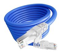 Ethernet Cable 10m Cat 6A High Speed Internet Cable Long, FTP Shielded RJ45 Network LAN Cable 10 merer, 24AWG 550MHz Gigabit Broadband Patch Cord for Router Modem Switch Laptop Xbox PC - Blue