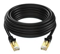 Ethernet Cable 50 ft, Cat 8 Ethernet Cable with 40Gbps 2000Mhz High Speed Ethernet Cable, Shielded Heavy Duty SFTP RJ45 LAN Cable Patch Cord for Modem Router Gaming PC PS4/5/6 Xbox (GS50-CAT8-NY)