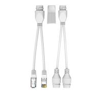 Ethernet Cable Distributor | Ethernet Splitter 1 to 2 | Safe Network Splitter Sturdy Lan Splitter | long lasting Connection Poe Extender Smooth Video Streaming for Most Poe Switches Network Cameras