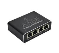 Ethernet Cable Network Splitter, Internet Cable Splitter 1 in 4 Outputs, 1000Mbps RJ45 Network Cable Splitter for Security Monitoring Cable