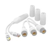 Ethernet Cable Splitter - Heavy Duty Network Splitter Waterproof LAN Splitter | Stable Connection PoE Extender, Video Transmission for Most Network Cameras