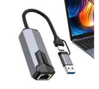 Ethernet Card | 5gbps High-Speed Double-Ports - PC Network Adapter Laptop Internal Cards - for Computer Tablet Video Conferencing Live Streaming Internet Connection