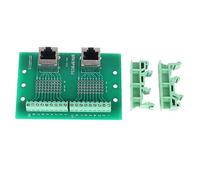 Ethernet Connector Breakout Board Fast Transmission DIN Rail Mount RJ45 M2 Terminal Block, Material for Home Business