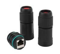 Ethernet Coupler, RJ45 Coupler 1000Mbps Female to Female Ethernet Adapter RJ45 Connector IP68 RJ45 Coupler for Cat6A Outdoor Network Cable Extension