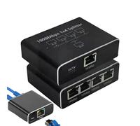 Ethernet Hub 1-To-4 Cable Extender Simultaneous Access