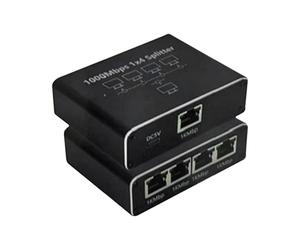 Ethernet Hub | 1-to-4 Ethernet Cable Splitter | High-Speed Ethernet Distribution Port, Gigabit Network Switching Adapter For Desktop Computer PC Laptop