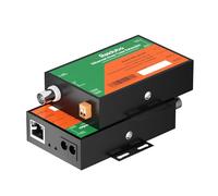 Ethernet IP Extender Over Coax Kit, Extension Distance Up to 3938ft(1200m), 10/100mbps EOC Converter Set for IP Security CCTV Cameras