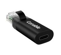 Ethernet Male to USB-C Female Adapter, Type C to RJ45 Network Internet LAN Adapter, Directly Connected, Essential for Travel/Office, Compatible with Daily Charging Cables