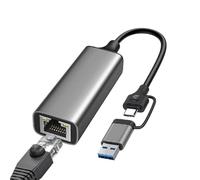 Ethernet network adapter - Plug & Play Gigabit Ethernet adapter for game videos - Fast transfer, stable computer network driver for better web browsing